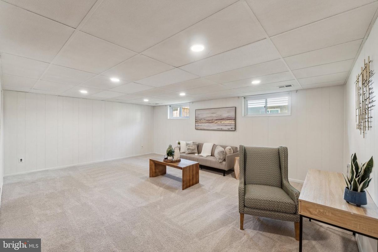 Interior, Living room, Recessed Lighting