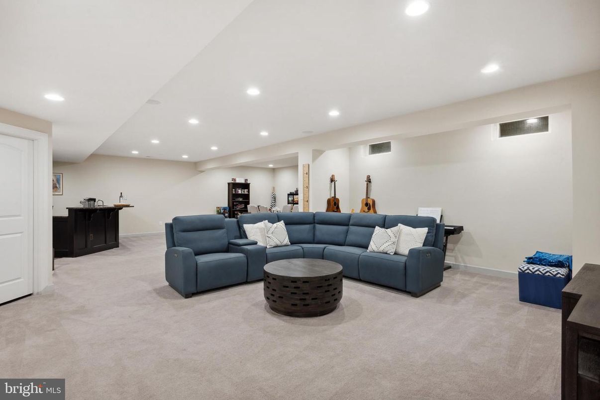 Interior, Living room, Recessed Lighting