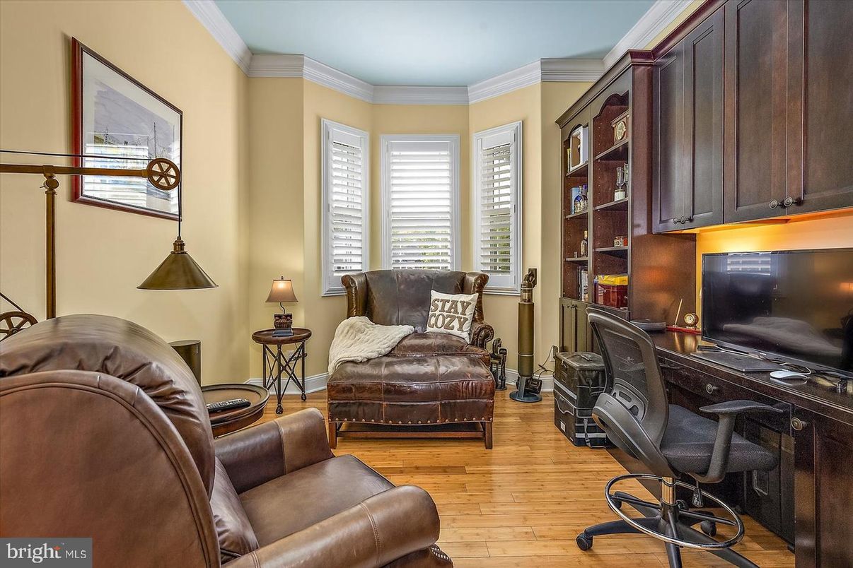 Home Office, Interior, Wood Texture Flooring