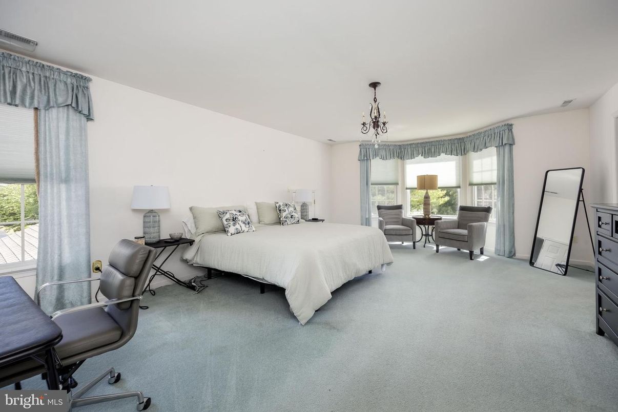 Bedroom, Chandelier, Interior