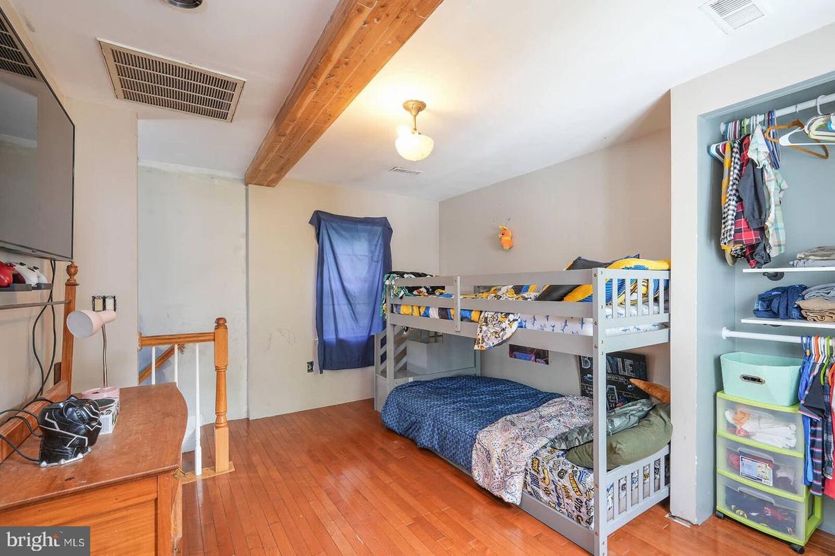 Bedroom, Interior, Wooden Beams, Wood Texture Flooring