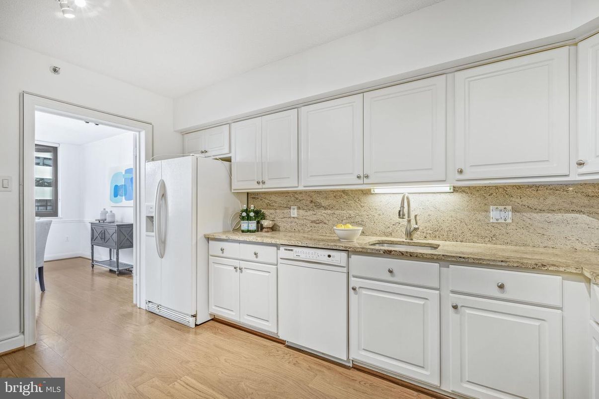 Interior, Kitchen, Wood Texture Flooring