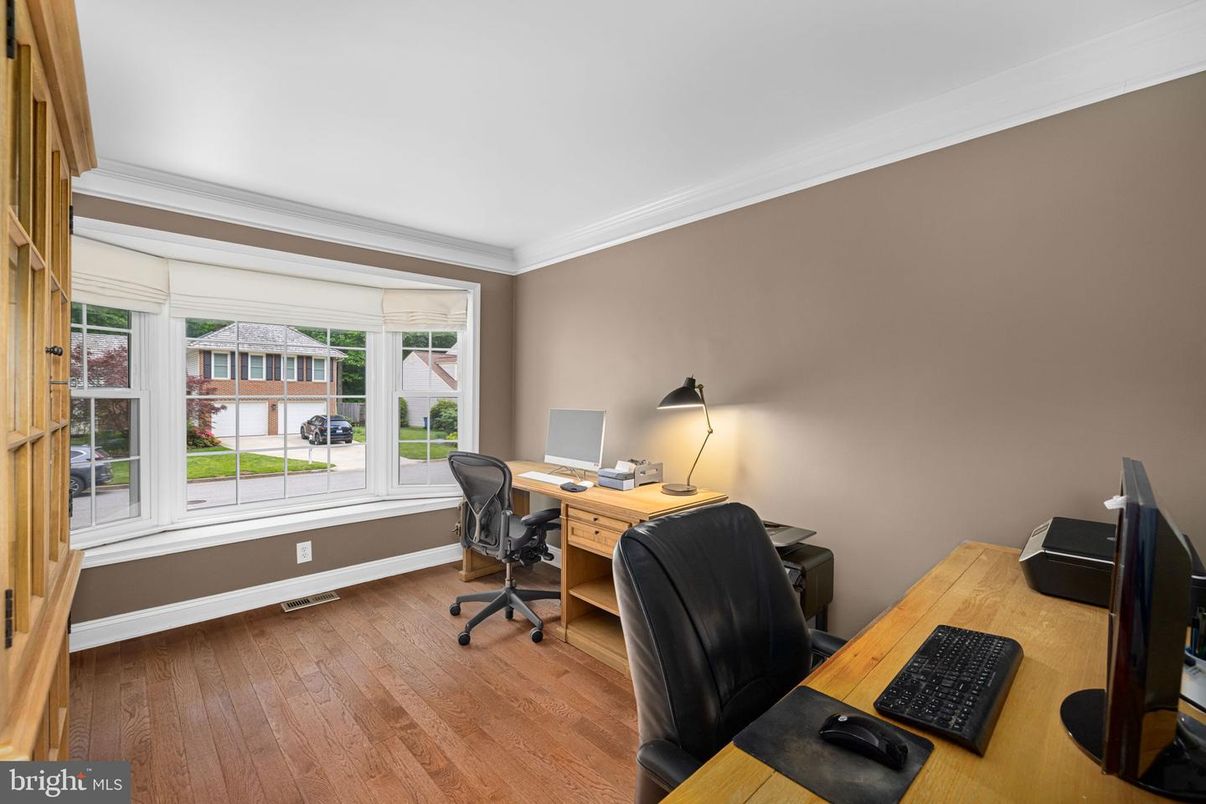 Home Office, Interior, Wood Texture Flooring