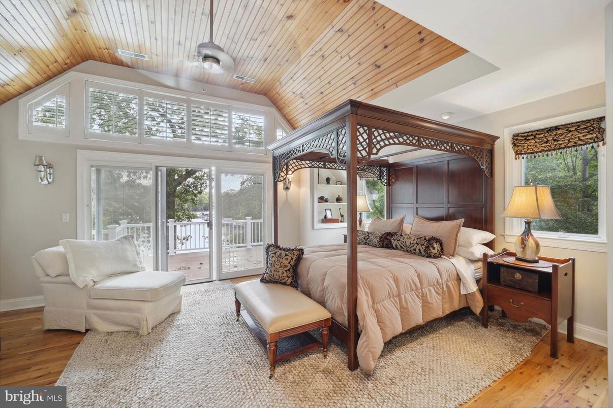 Bedroom, Interior, Wooden Ceilings, Wood Texture Flooring