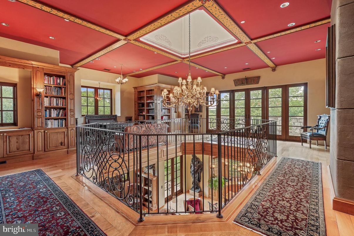 Chandelier, Interior, Recessed Lighting, Wood Texture Flooring