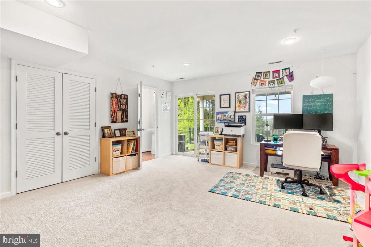 Home Office, Interior, Recessed Lighting