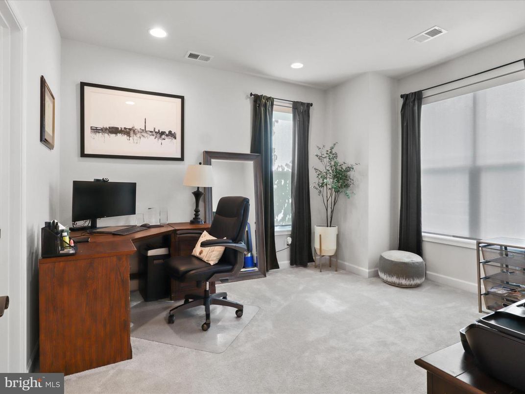 Home Office, Interior, Recessed Lighting