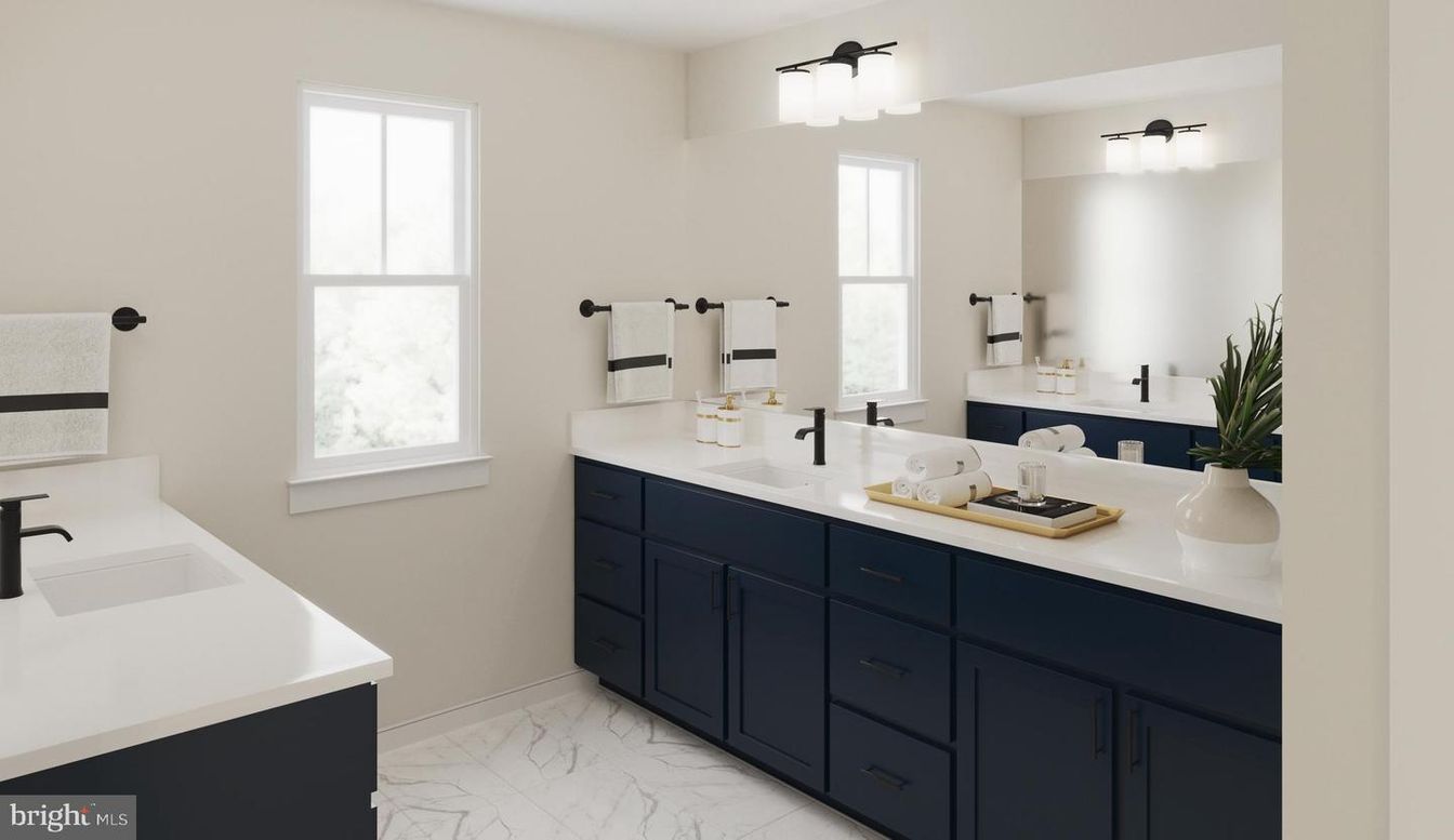 Bathroom, Dual Sink Vanities, Interior, Marble