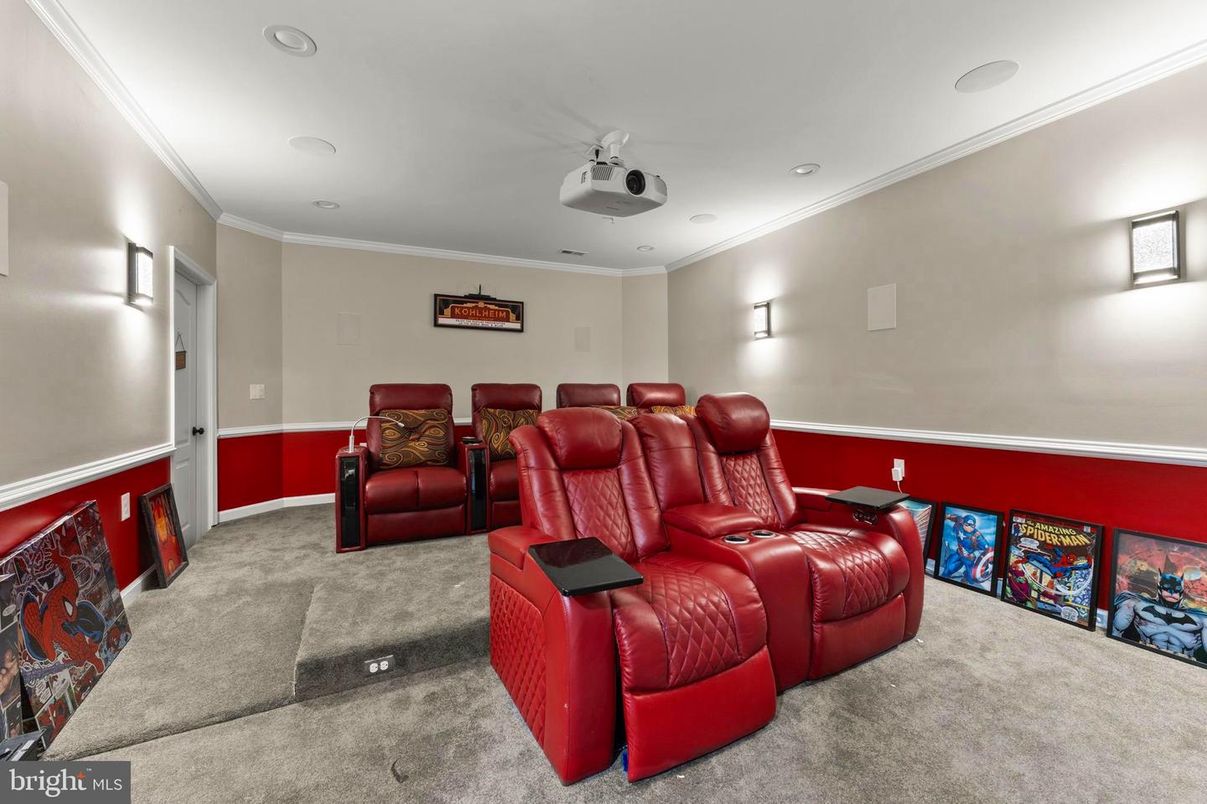 Home Theatre Room, Interior, Recessed Lighting, Theatre Room
