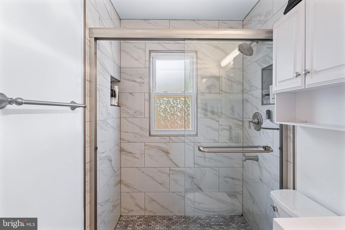 Bathroom, Glass Shower, Interior, Marble Walls
