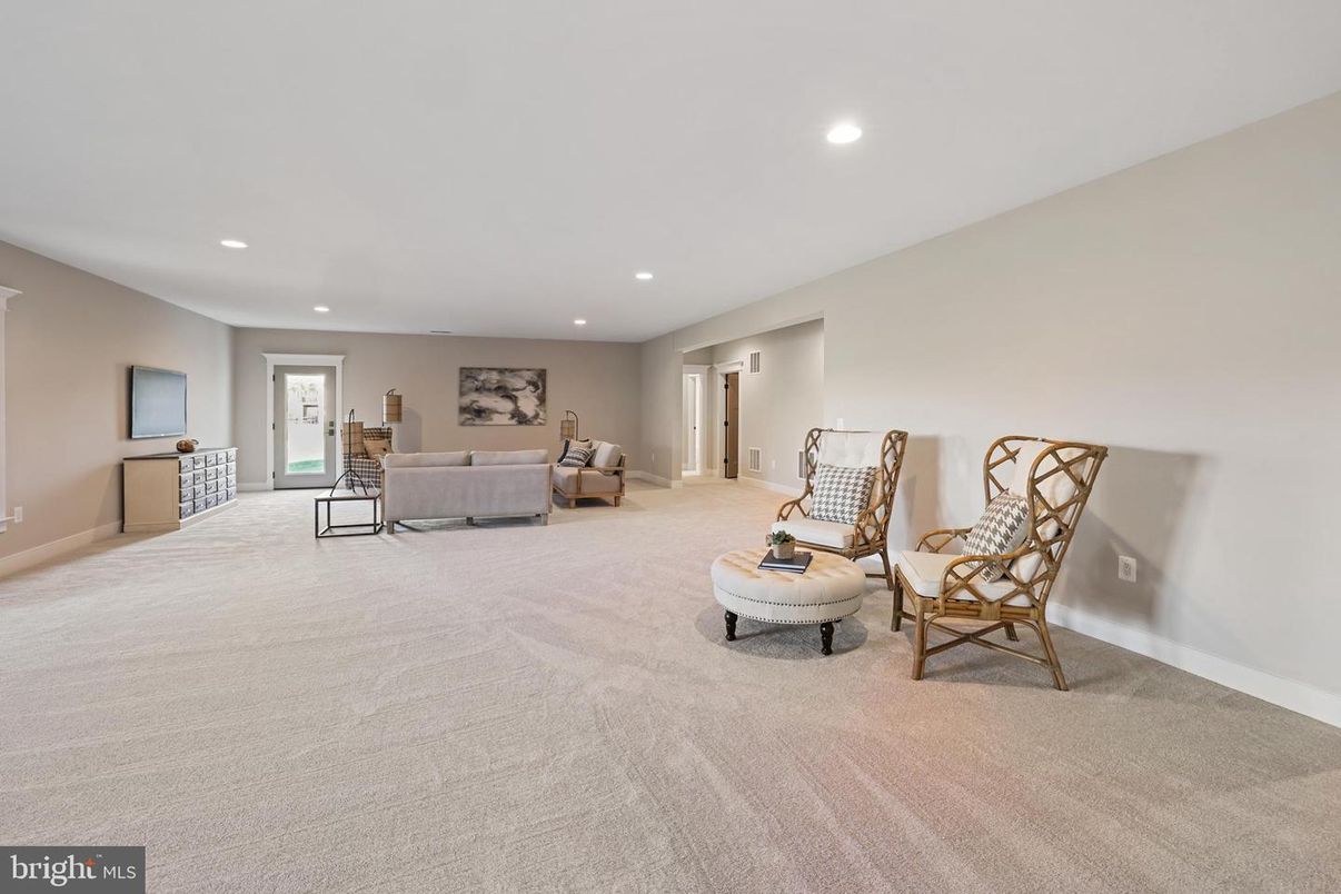Interior, Living room, Recessed Lighting