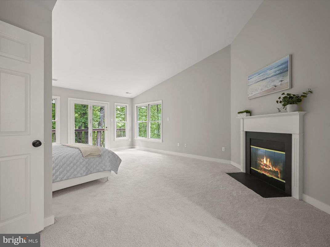 Bedroom, Fireplace, Interior