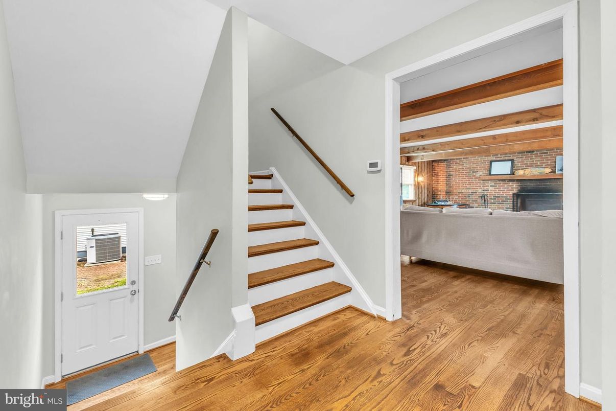 Fireplace, Interior, Stone Walls, Wooden Beams, Wood Texture Flooring