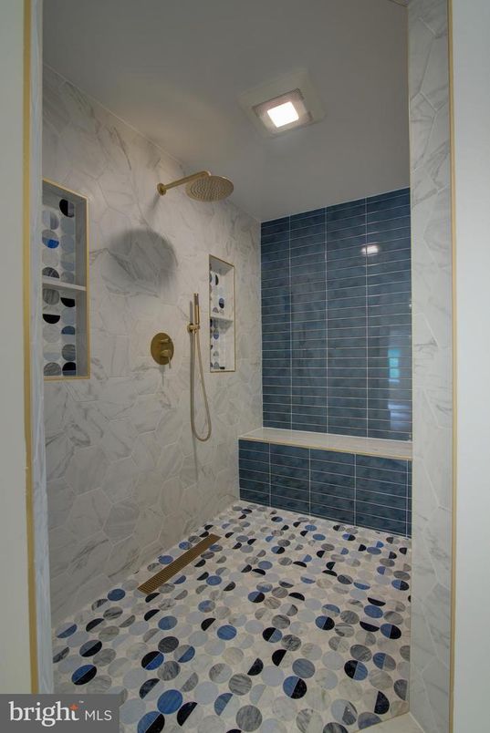 Bathroom, Interior, Marble Walls