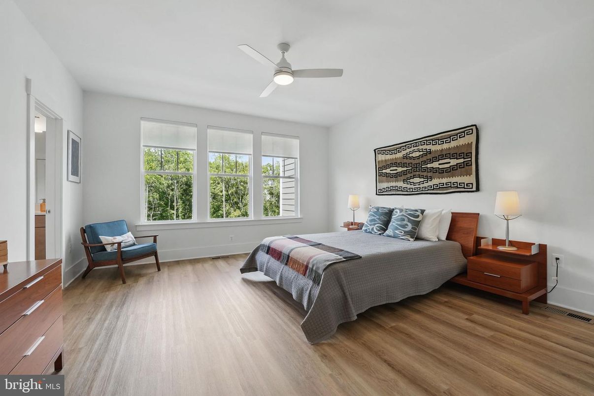 Bedroom, Interior, Wood Texture Flooring