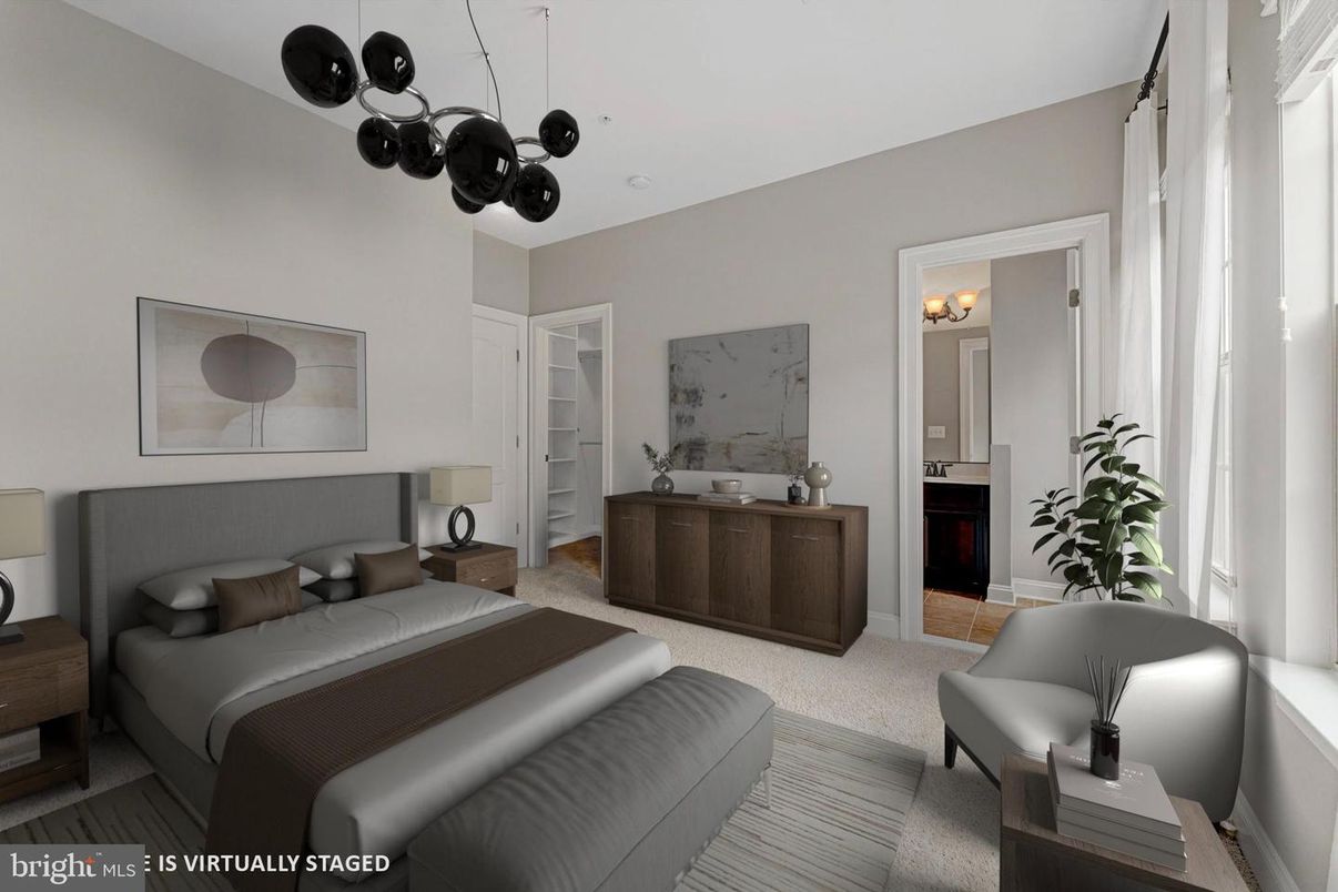 Bedroom, Interior, Pendant Lights