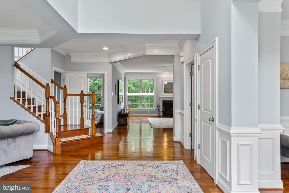Fireplace, Interior, Recessed Lighting, Wood Texture Flooring