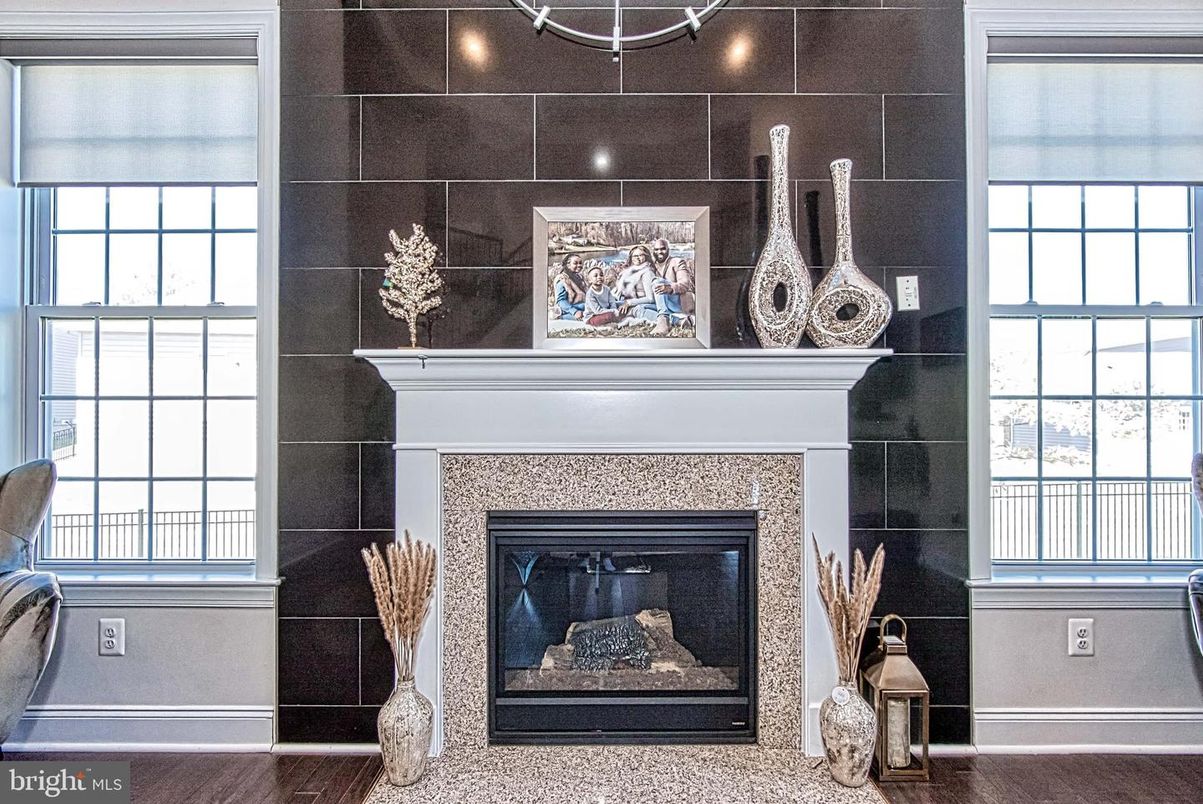 Fireplace, Interior, Wood Texture Flooring
