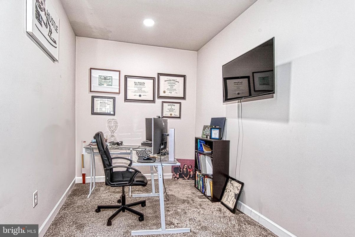Home Office, Interior, Recessed Lighting