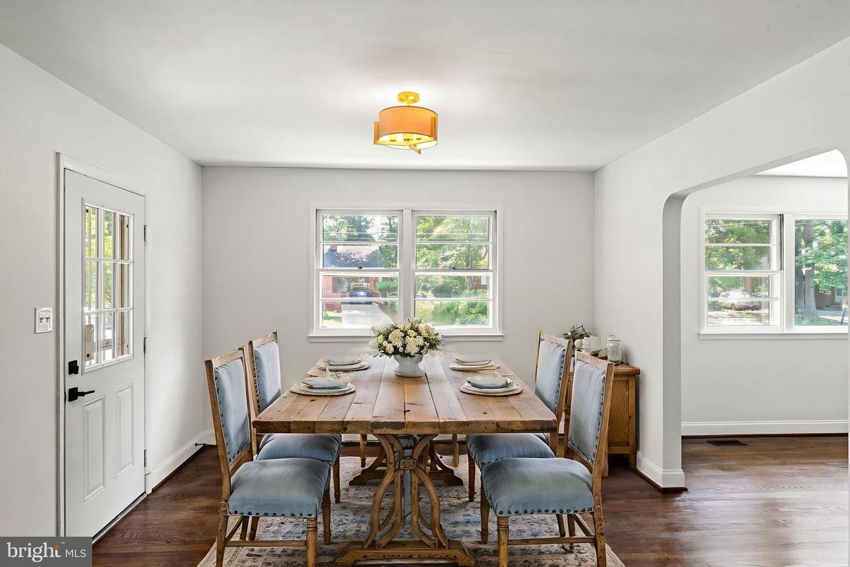 Dining room, Interior, Wood Texture Flooring