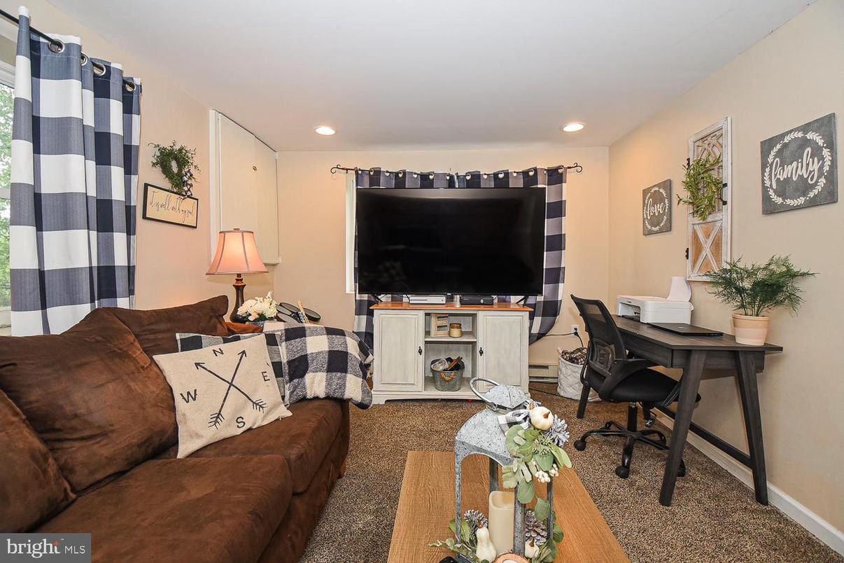 Home Office, Interior, Living room, Recessed Lighting