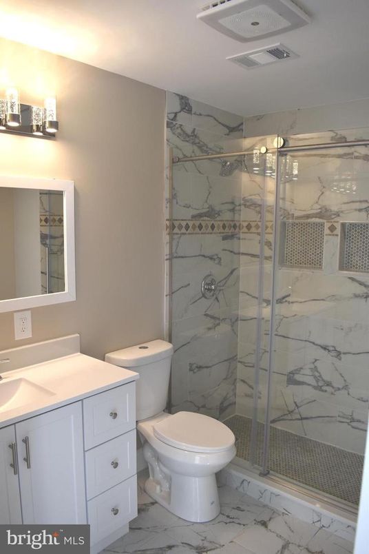 Bathroom, Glass Shower, Interior, Marble, Marble Walls