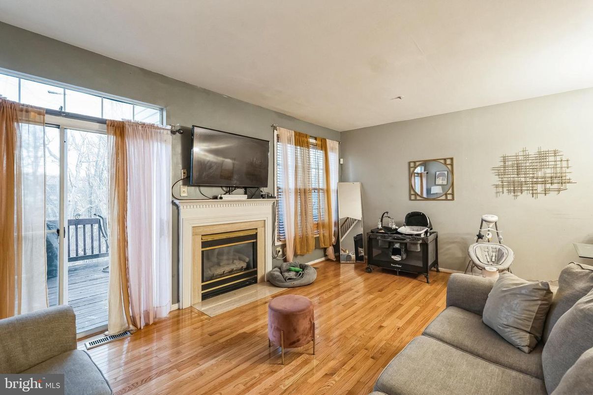Fireplace, Interior, Wood Texture Flooring