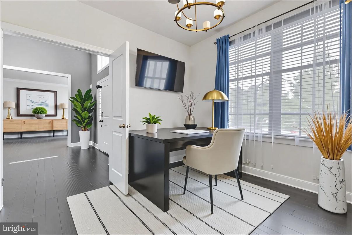 Home Office, Interior, Wood Texture Flooring
