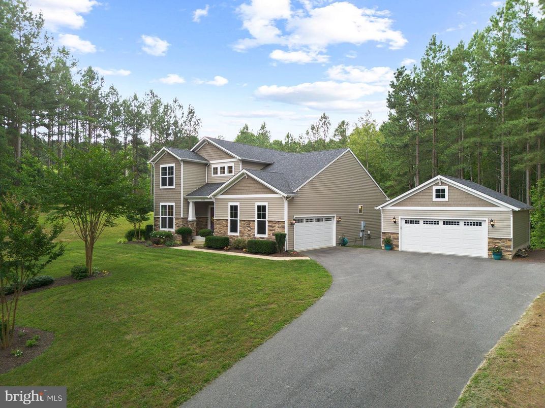Attached, Backyard, Detached Garage, Exterior, Facade, Farmhouse