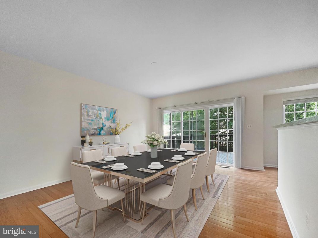 Dining room, Interior, Wood Texture Flooring