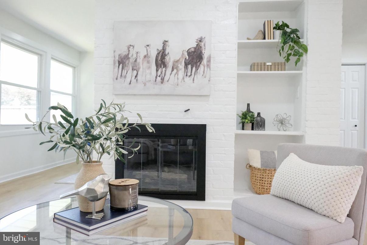 Fireplace, Interior, Wood Texture Flooring