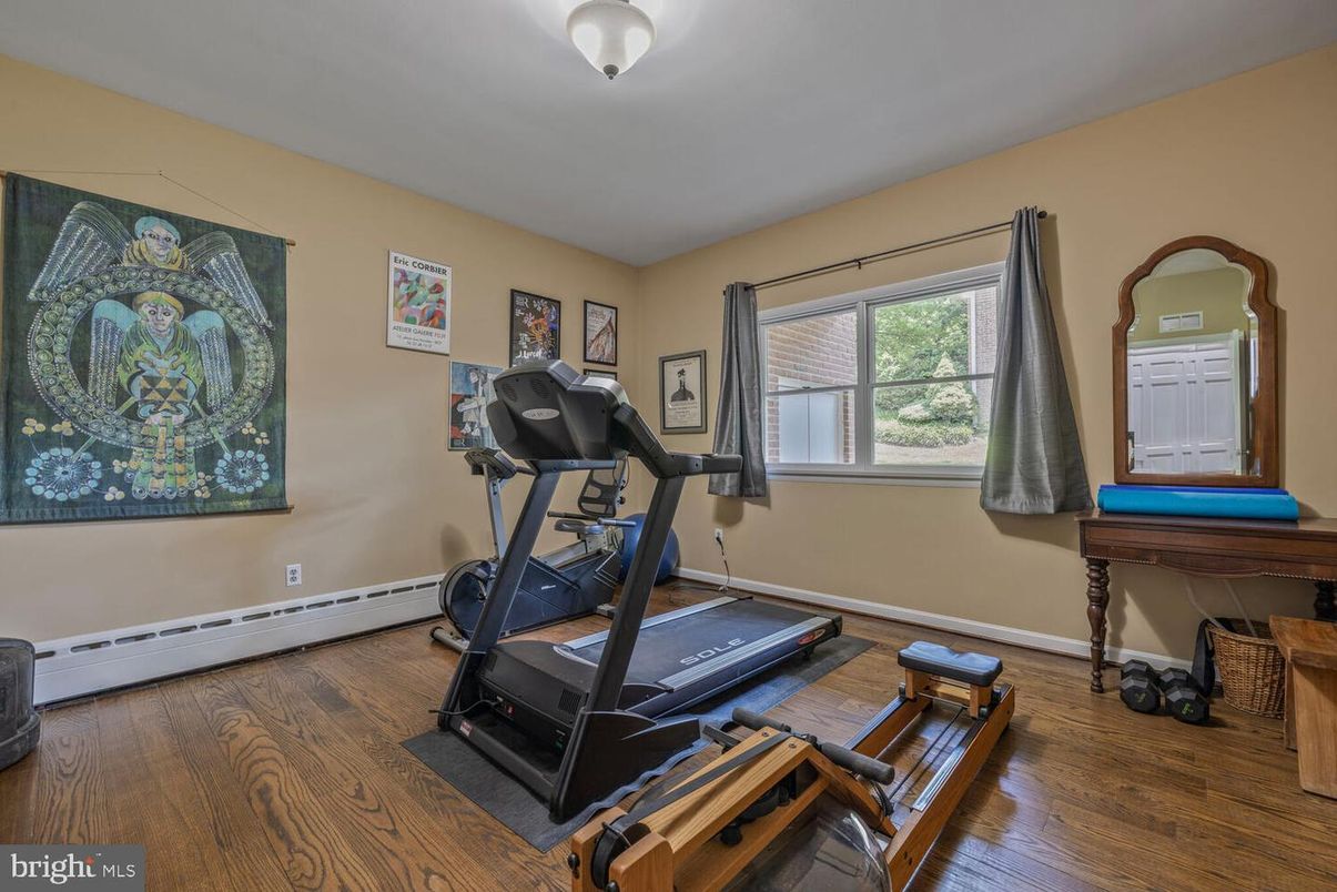 Fitness Equipment, Interior, Wood Texture Flooring