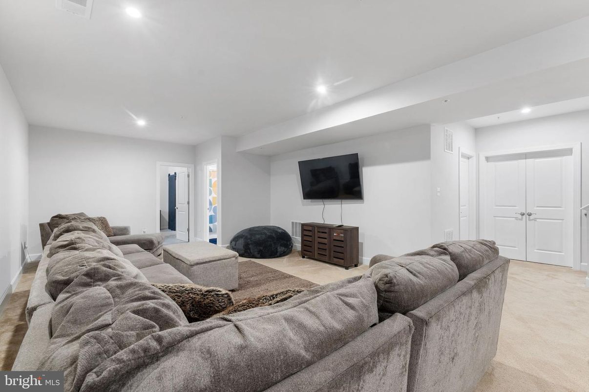 Interior, Living room, Recessed Lighting
