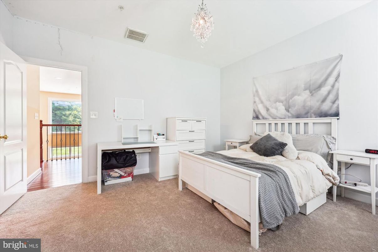 Bedroom, Chandelier, Interior