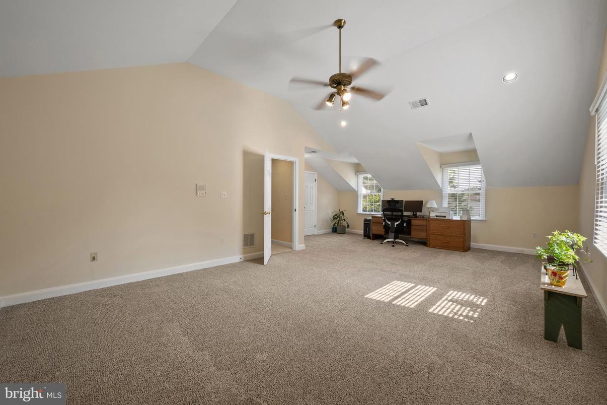 Home Office, Interior, Recessed Lighting