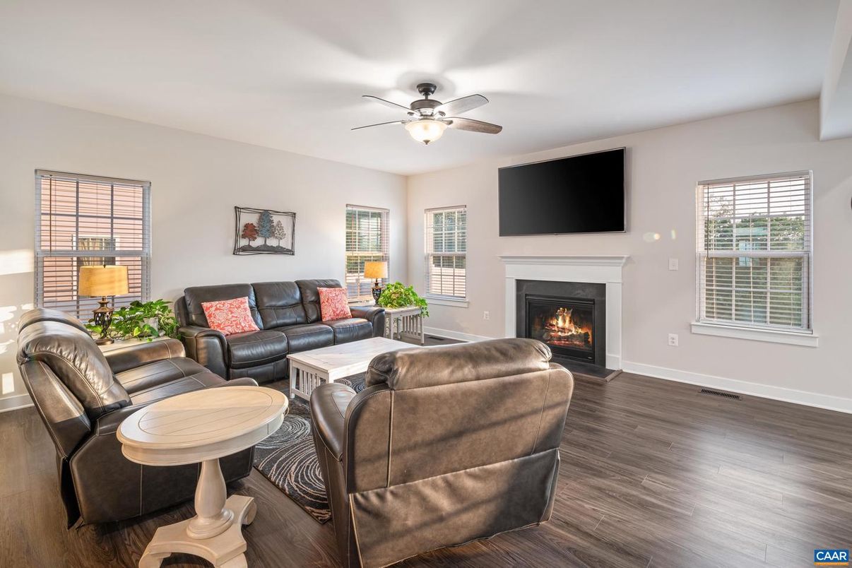 Fireplace, Interior, Living room, Wood Texture Flooring