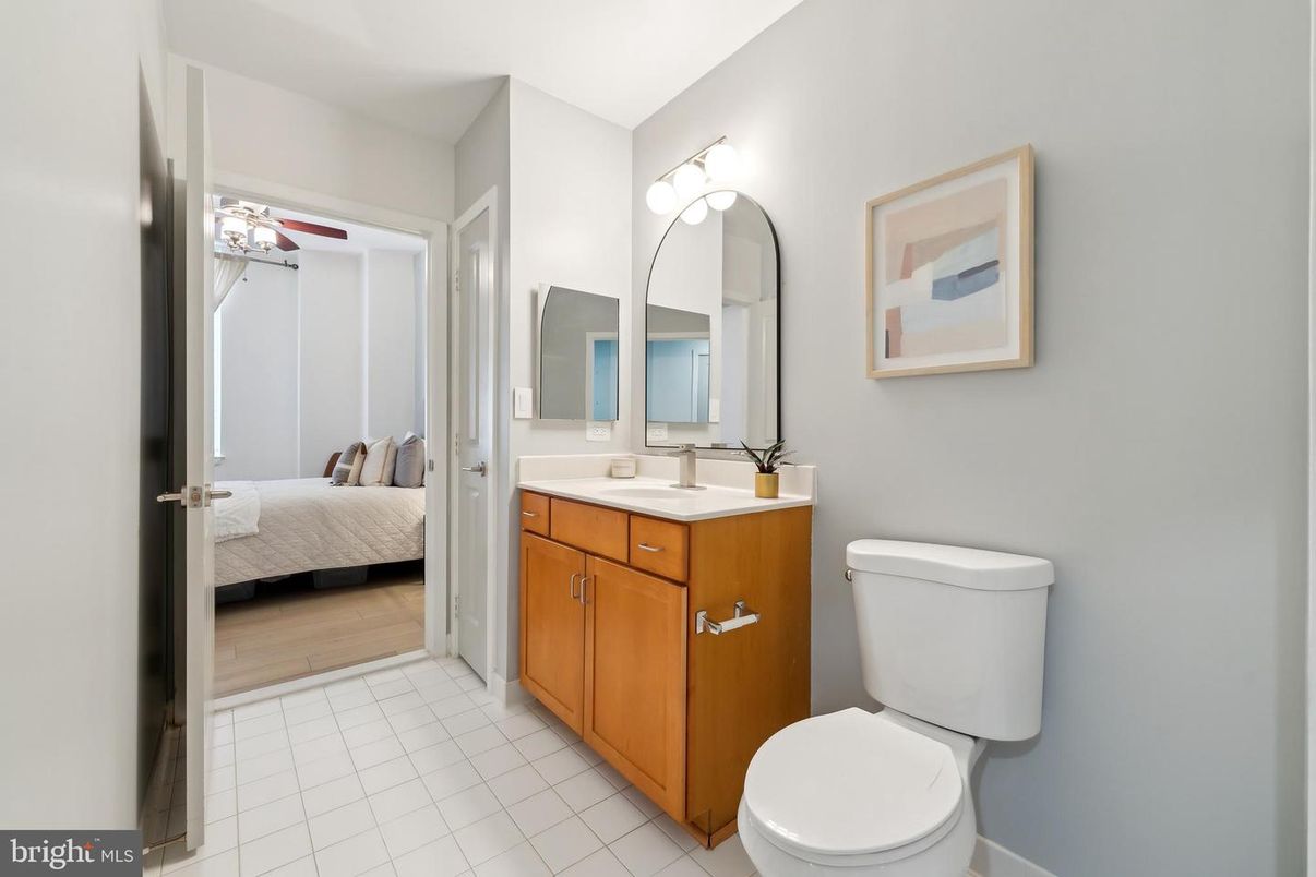 Bathroom, Bedroom, Dual Sink Vanities, Interior, Wood Texture Flooring