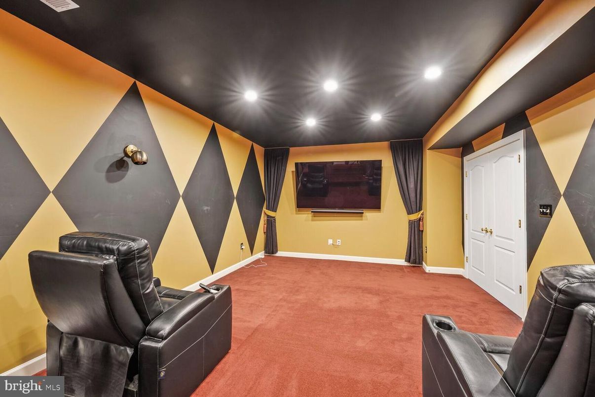 Home Theatre Room, Interior, Recessed Lighting, Theatre Room