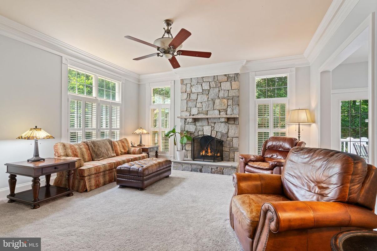 Fireplace, Interior, Living room, Stone Walls