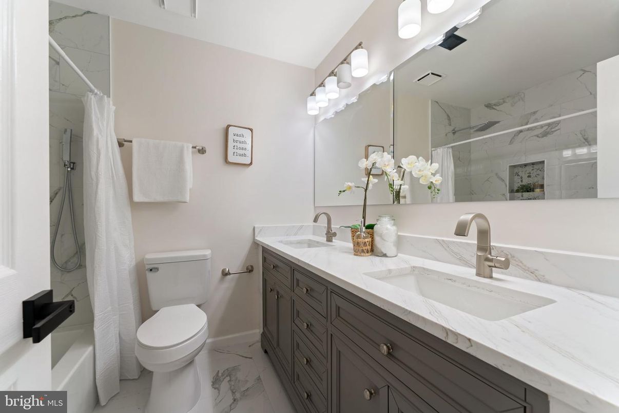 Bathroom, Dual Sink Vanities, Interior, Marble, Marble Walls