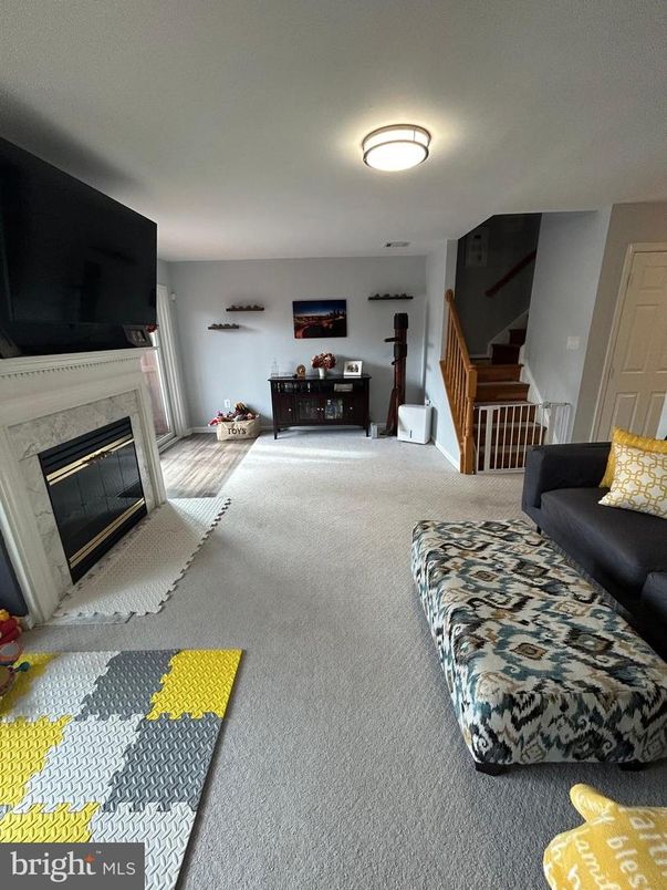 Bedroom, Fireplace, Interior