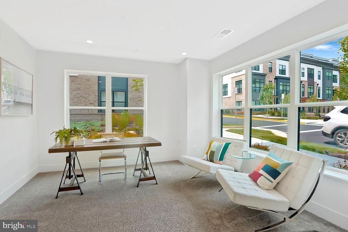 Home Office, Interior, Recessed Lighting