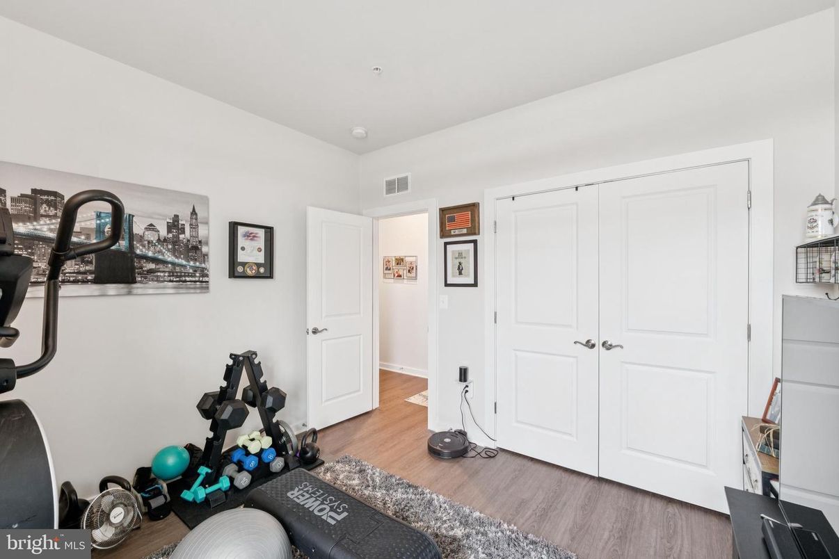Fitness Equipment, Interior, Wood Texture Flooring