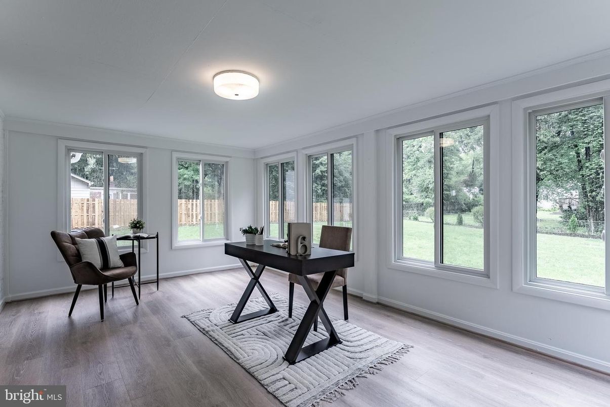Home Office, Interior, Wood Texture Flooring