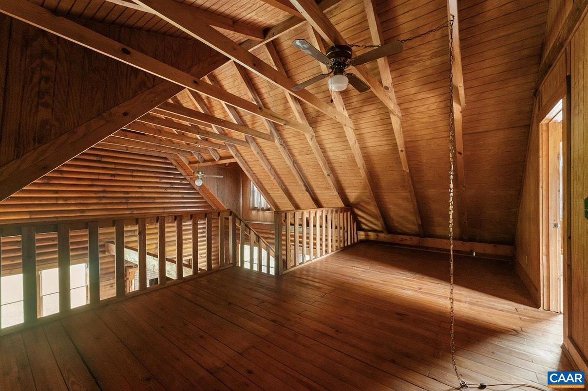 Empty room, Interior, Wooden Beams, Wooden Ceilings, Wood Texture Flooring, Wooden Walls