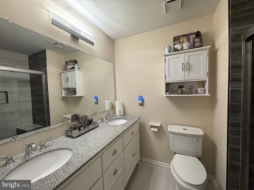 Bathroom, Dual Sink Vanities, Interior, Wood Texture Flooring