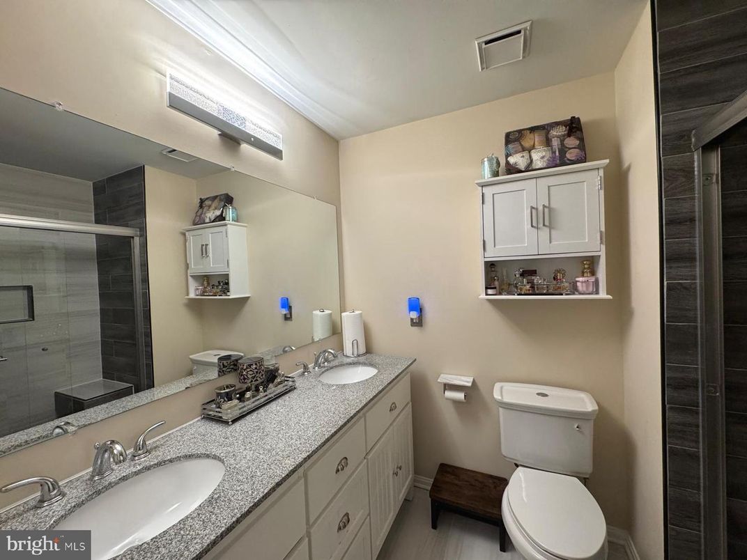 Bathroom, Dual Sink Vanities, Interior, Wood Texture Flooring