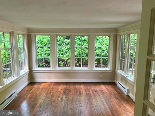 Empty room, Interior, Sun Room, Wood Texture Flooring