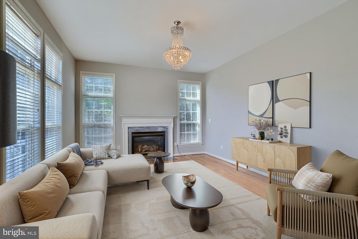 Chandelier, Fireplace, Interior, Living room, Wood Texture Flooring