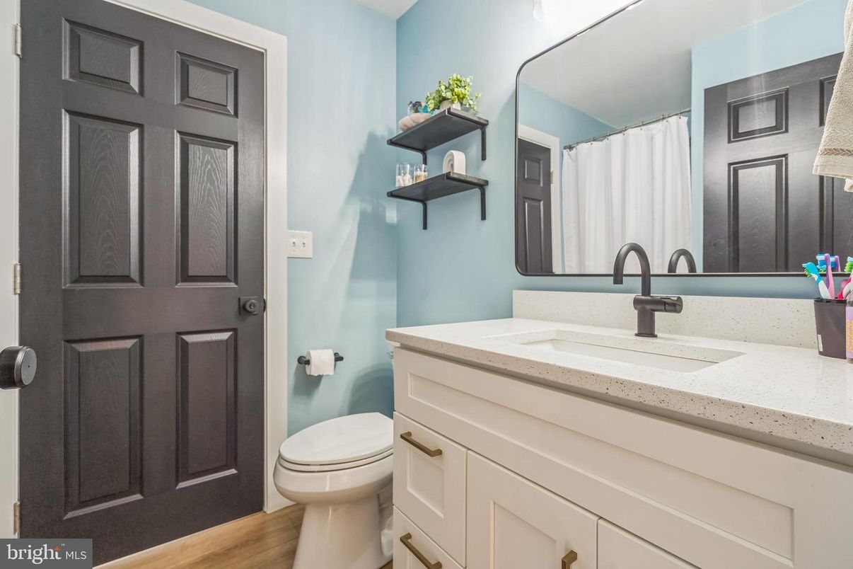 Bathroom, Interior, Wood Texture Flooring